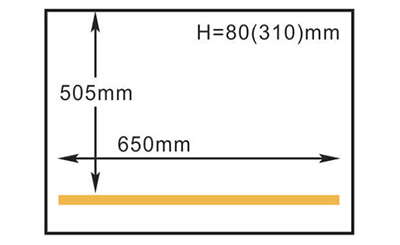 Kammergröße der HVC-610S/4C Hualian Vakuumverpackungsmaschine