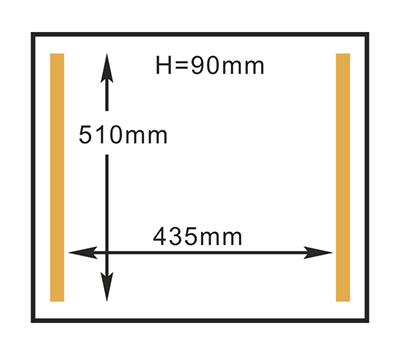 Kammergröße der HVC-510F/2A Hualian Vakuumverpackungsmaschine