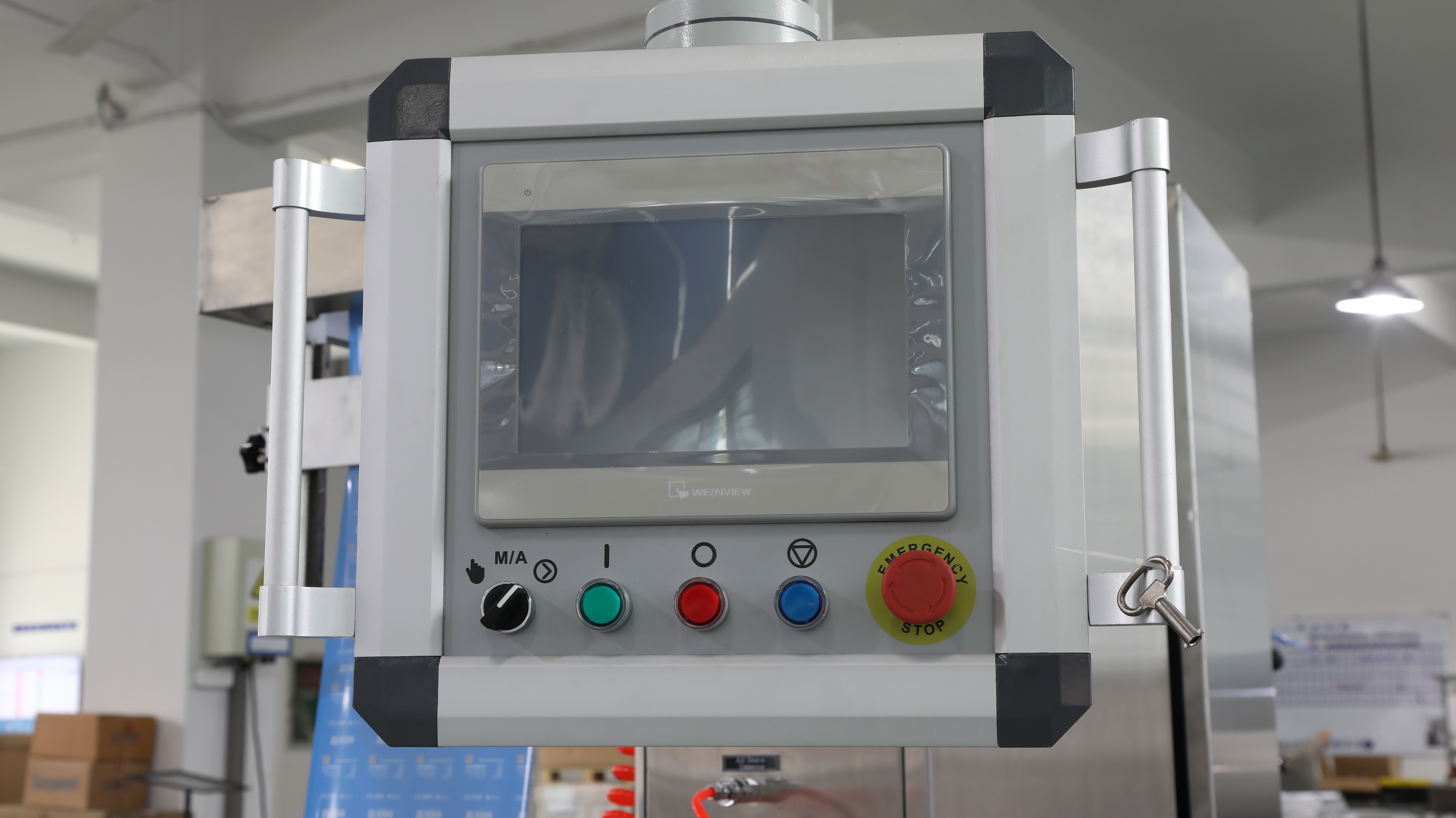Teilansicht der Thermoformierungspackungsmaschine 