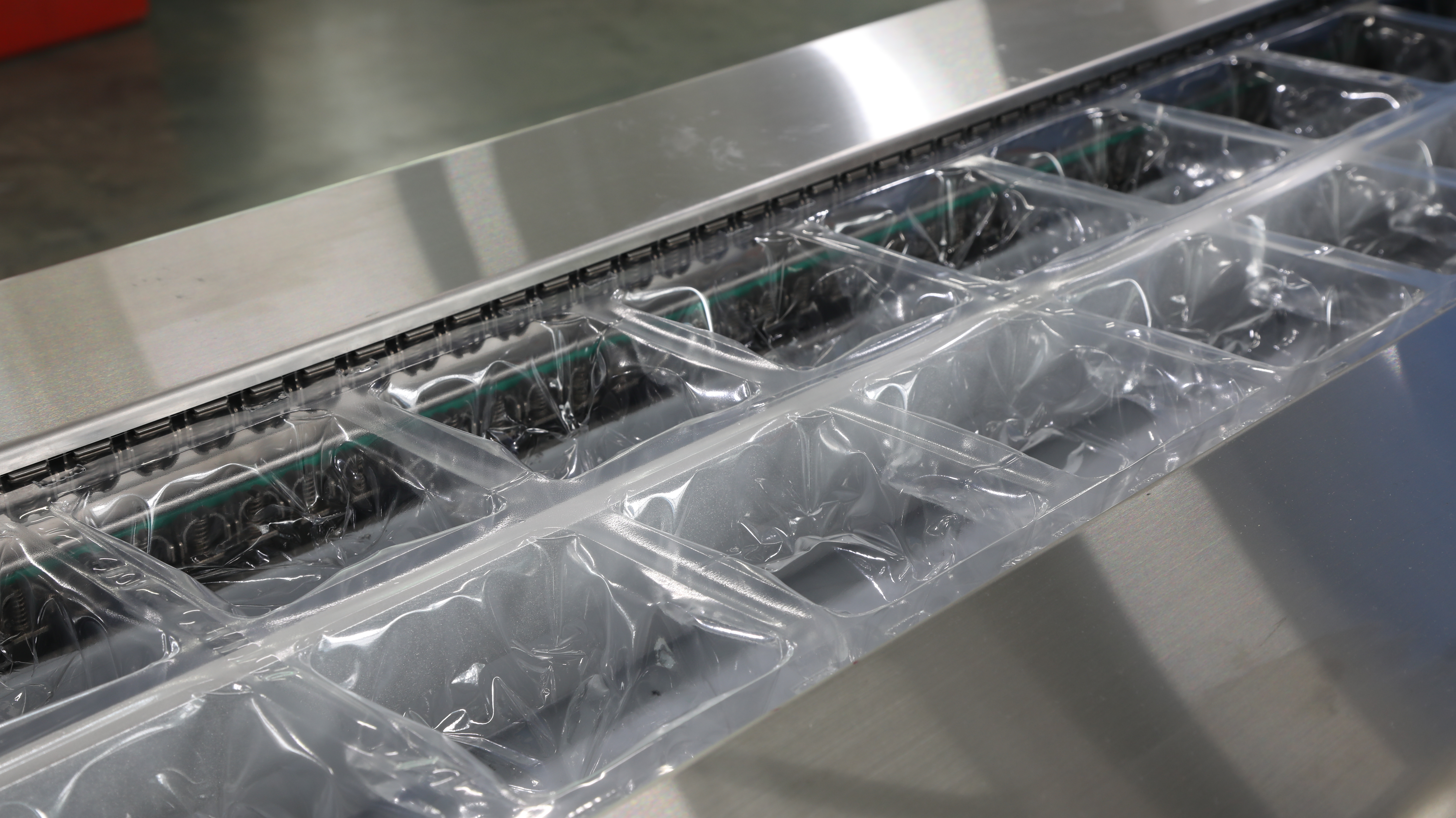 Teilansicht der Thermoformierungspackungsmaschine 