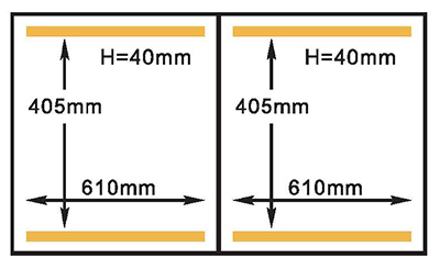 Kammergröße der HVC-610S/2A Hualian-Verpackungsmaschine