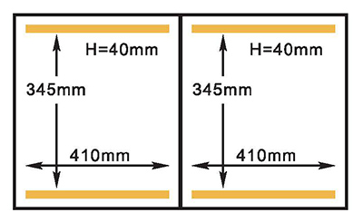 Kammergröße der HVC-410S/2A Hualian Vakuumverpackungsmaschine