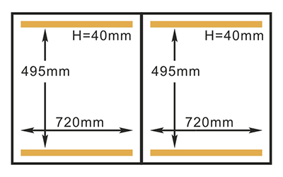 Kammergröße der HVC-720S/2A Hualian Vakuumiermaschine