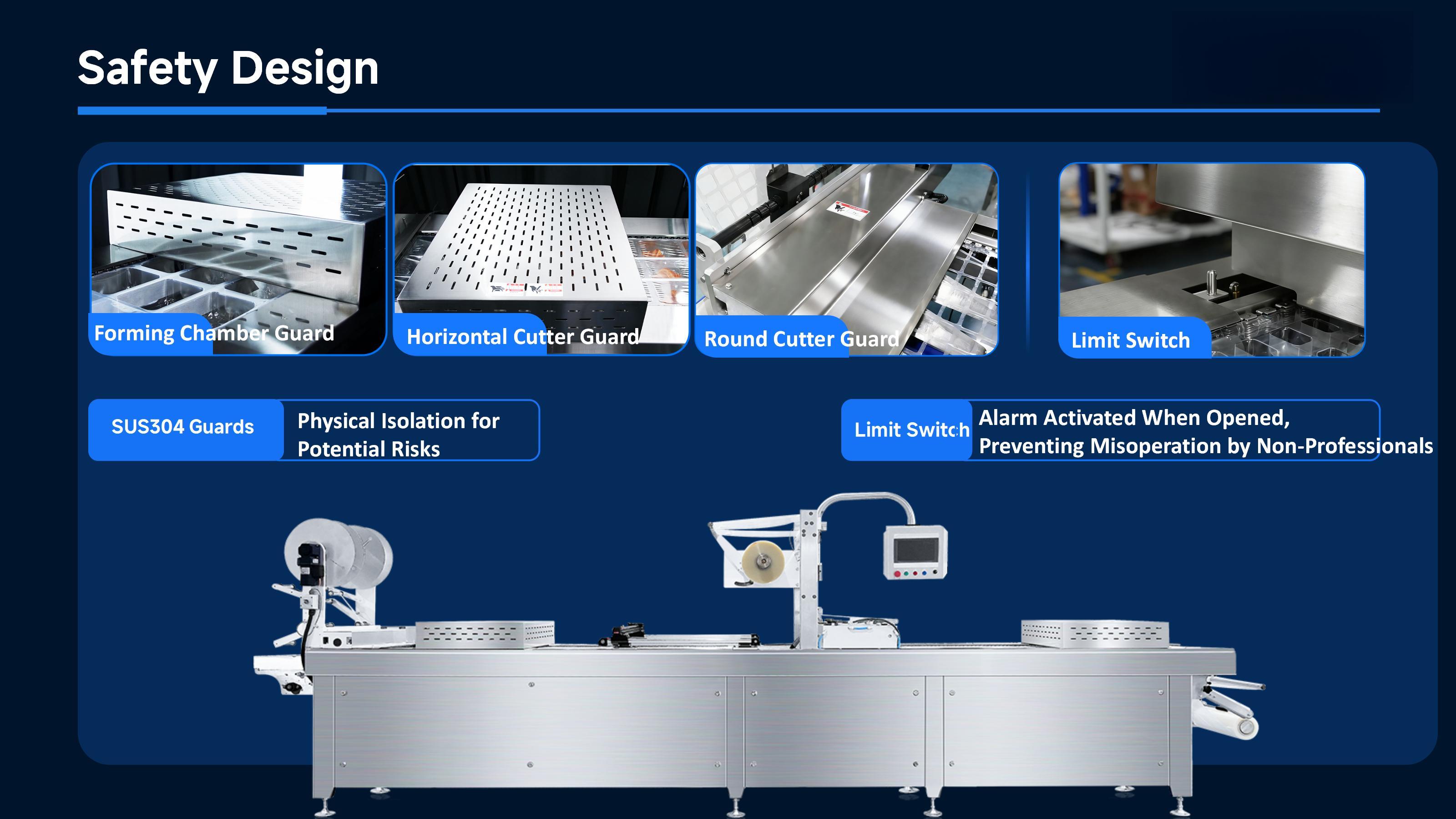 Tiefzieh-Vakuumverpackungsmaschine f&uuml;r Rollmaterial
