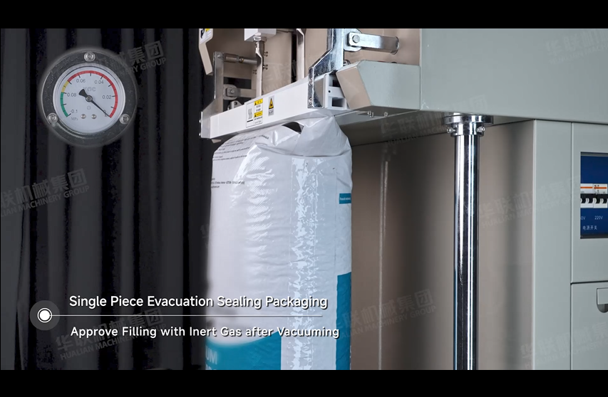 Externe Vakuumversiegelung vom D&uuml;se f&uuml;r schweren Beutel