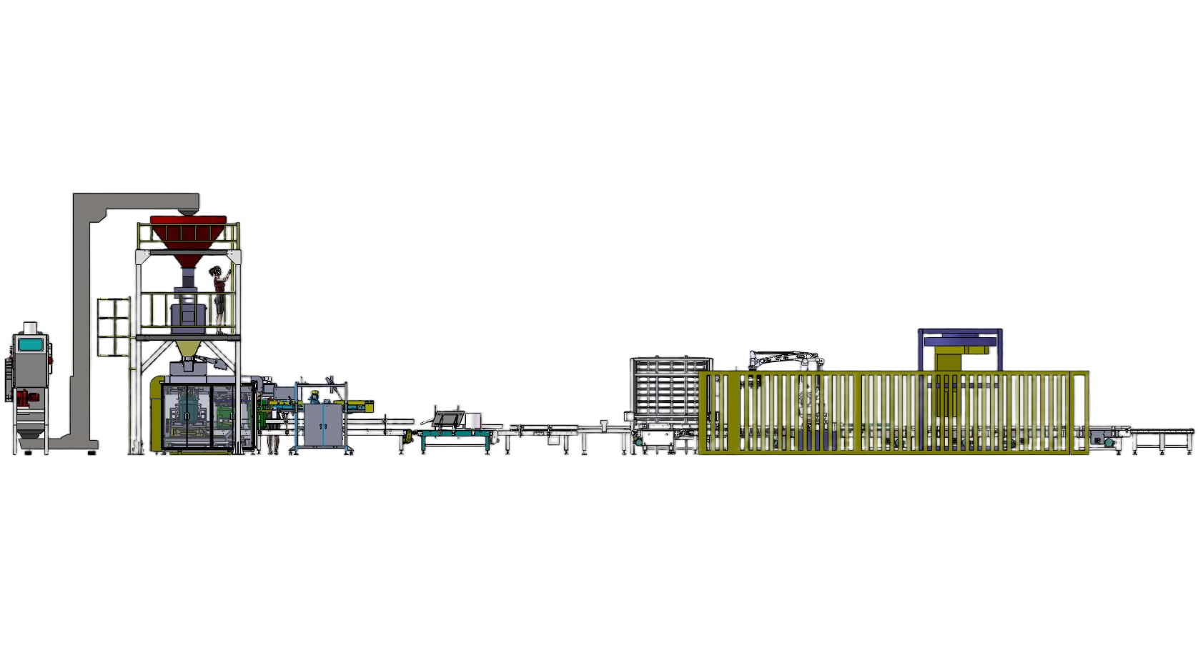 Verpackungslinie f&uuml;r Tiernahrung