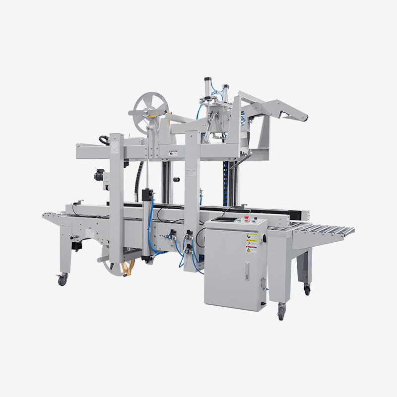 Hualian Automatische umweltfreundliche Klappenfaltmaschine mit wasseraktiviertem Gummiband, Kartonverschließmaschine HCS-655FW 