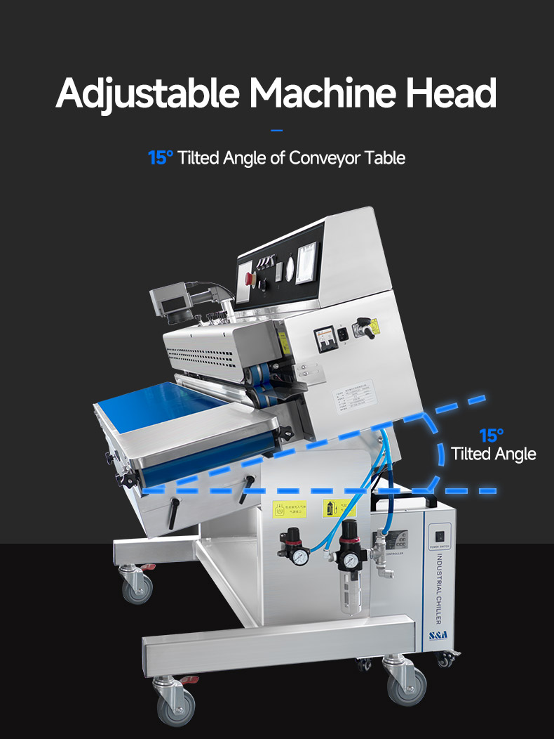 Siegelmaschine mit Lasermarkierung
